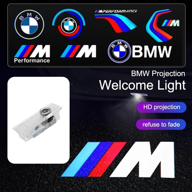 Projecteurs LED de Portière pour BMW – Logo Lumineux au choix