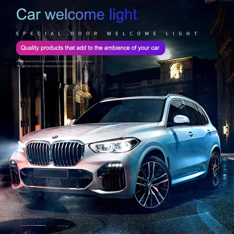 Projecteurs LED de Portière pour BMW – Logo Lumineux au choix