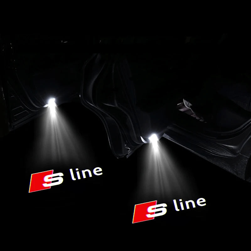 Projecteur LED pour Portière Audi – RS, S Line, Audi Sport, Quattro